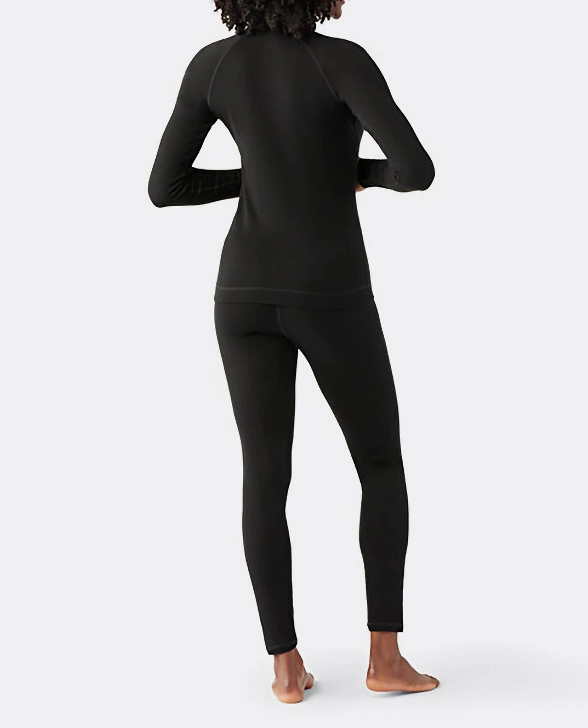 Classic Thermal 1/4 Zip Sweater In Black