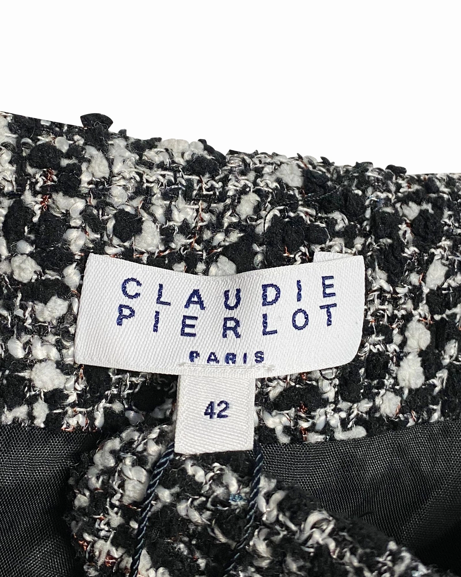 Claudie Pierlot Sasha Boucle Skirt in Black Polyester