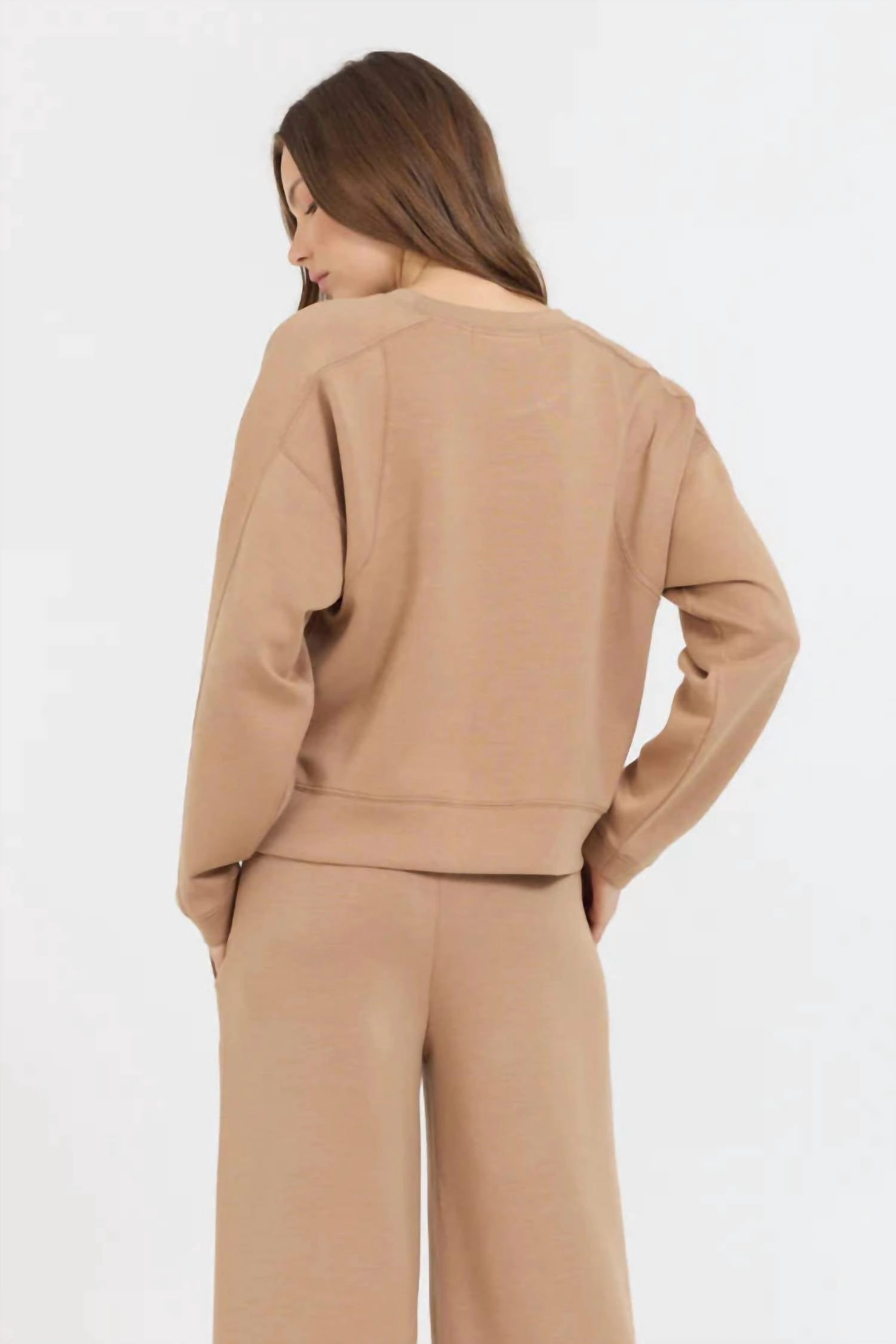 Cloud Fleece Crewneck In Caramel