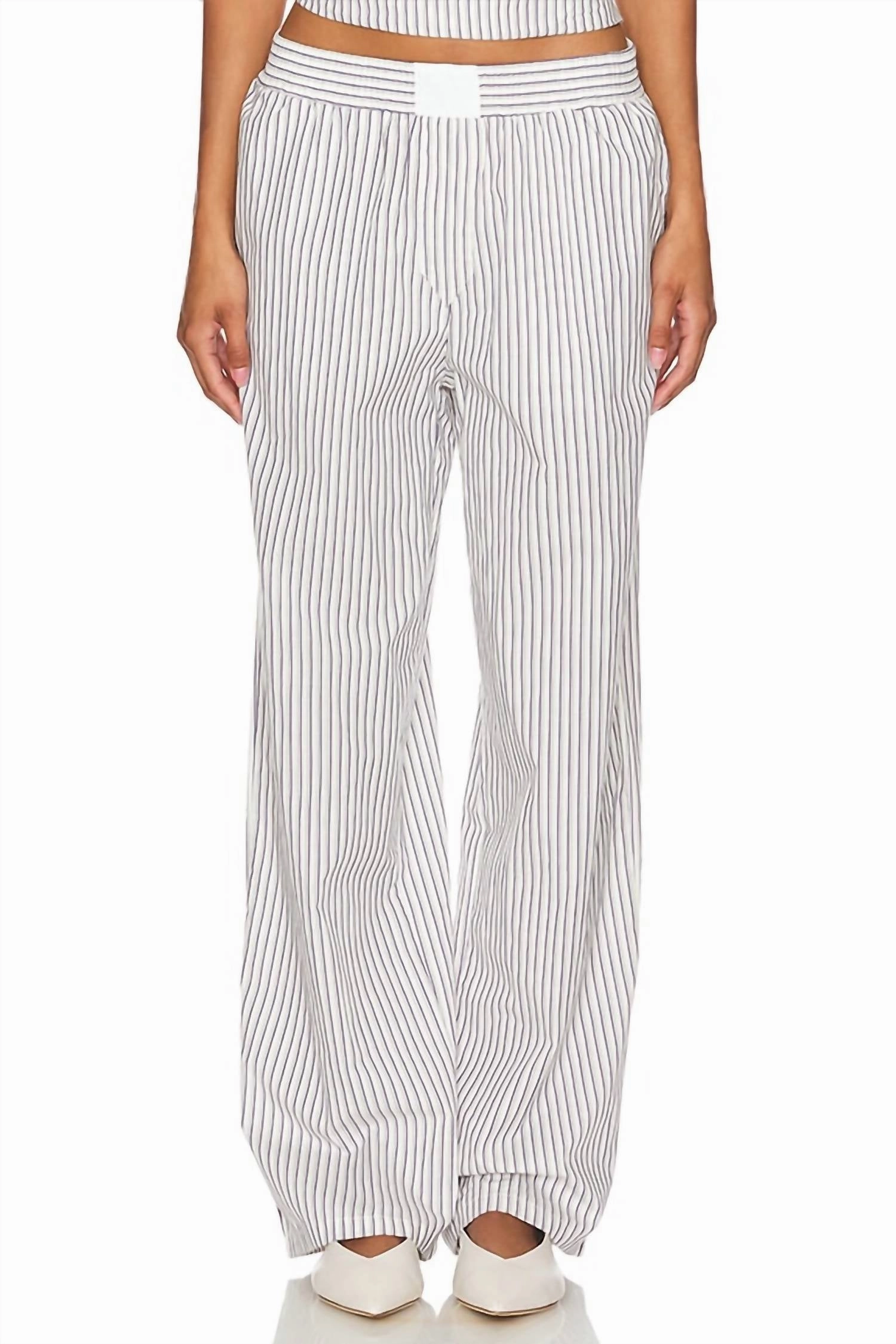 Cobain Pant In Ivory Stripe womens culottes clearance