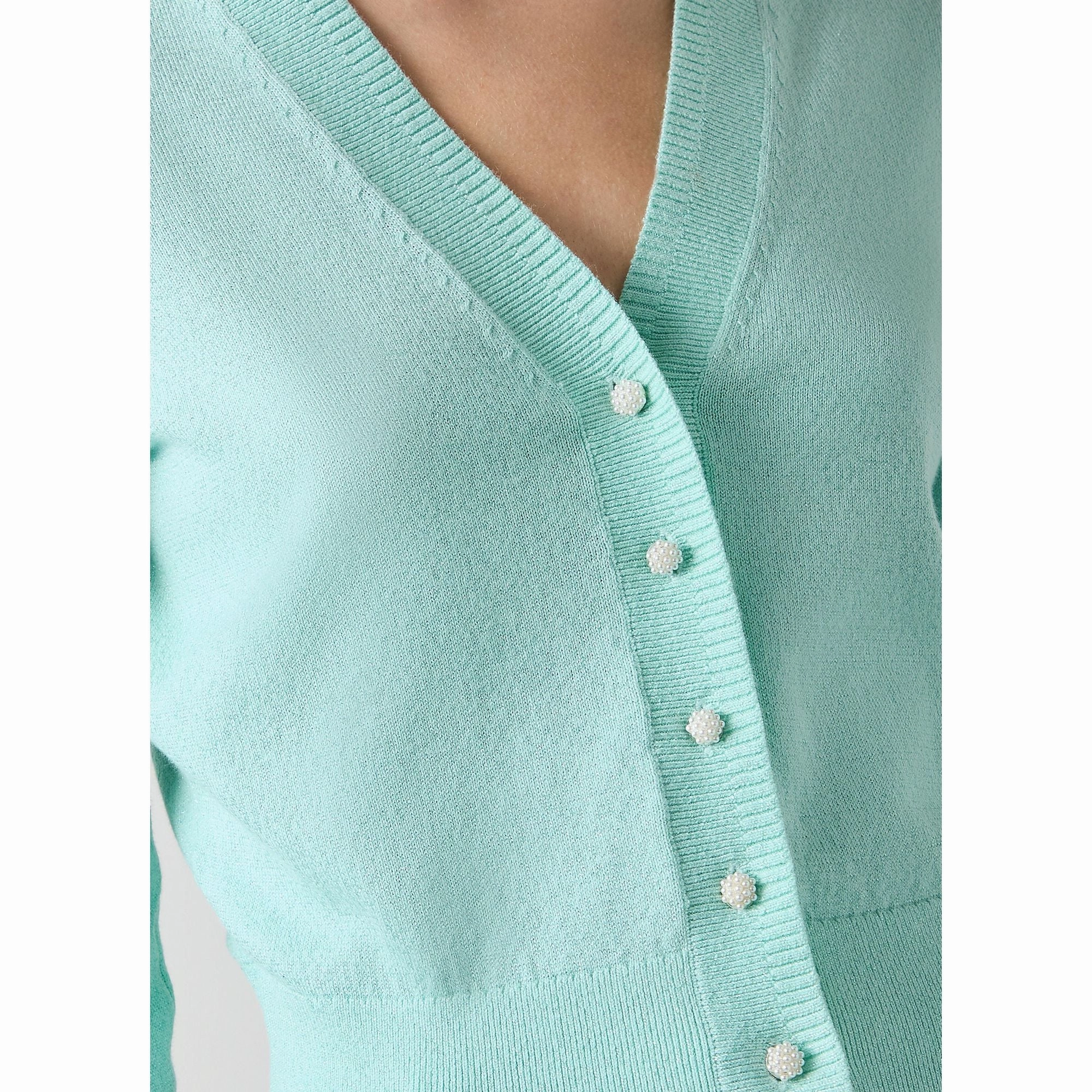 Coco Green And Silver Cardigan
