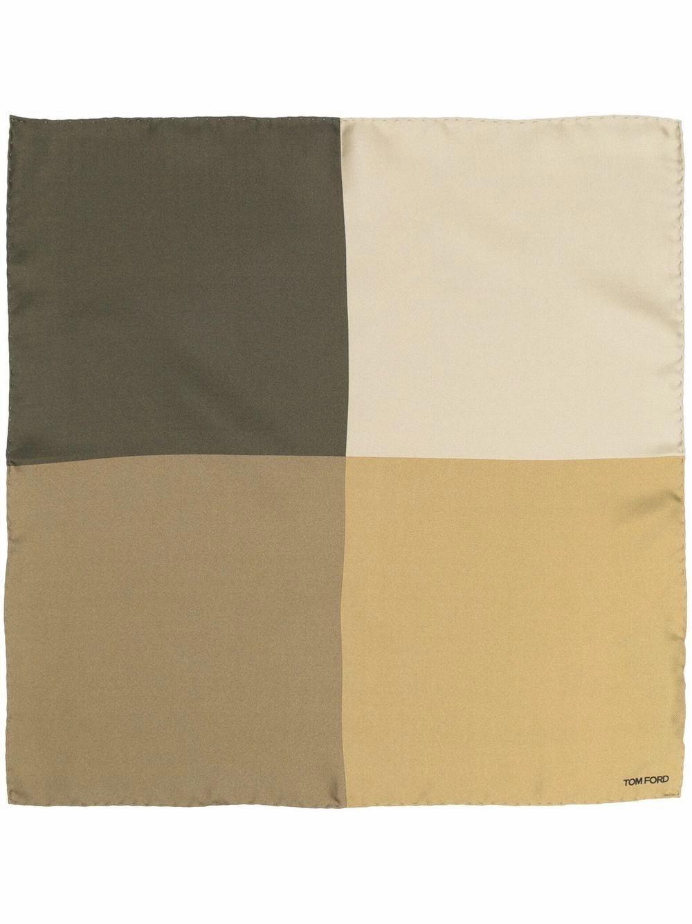 Colour block pocket square