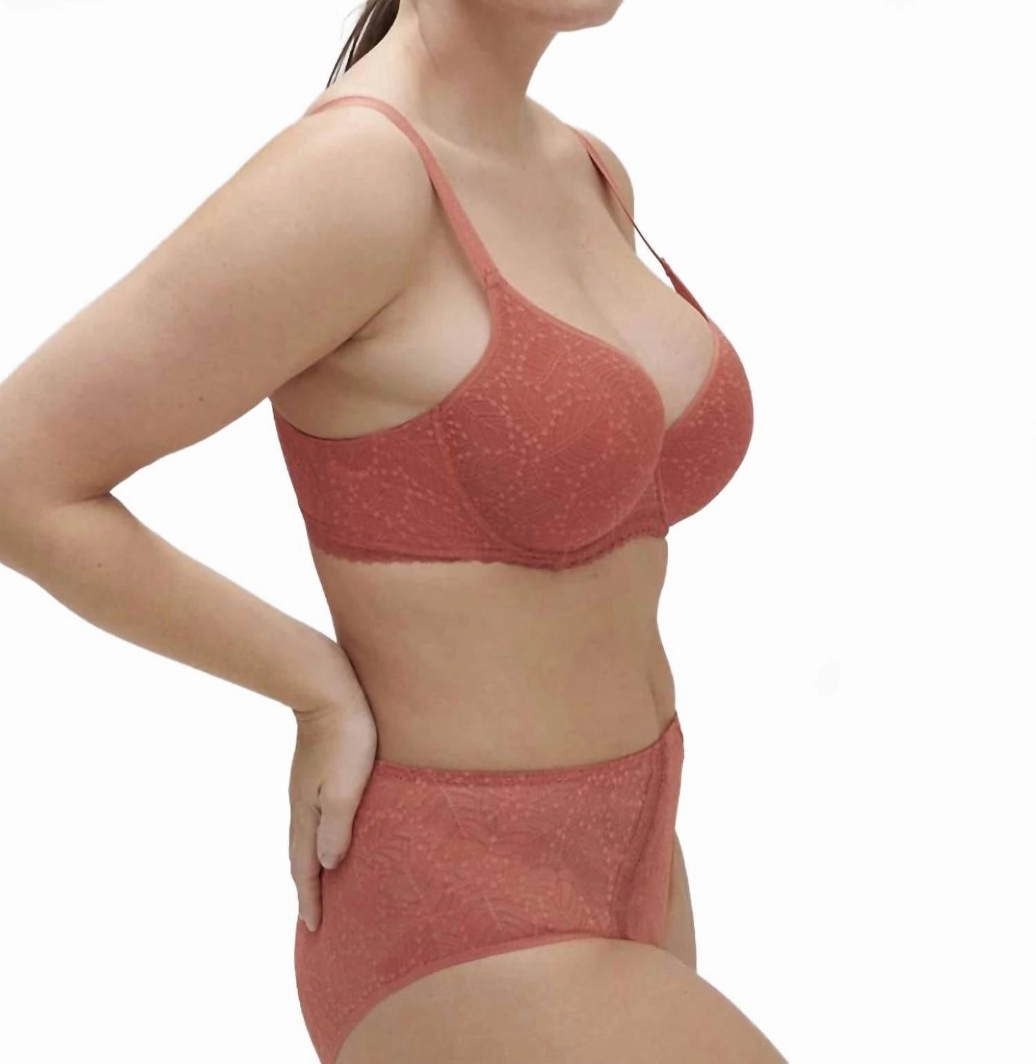 Comete 3D Plunge Bra In Texas Rose