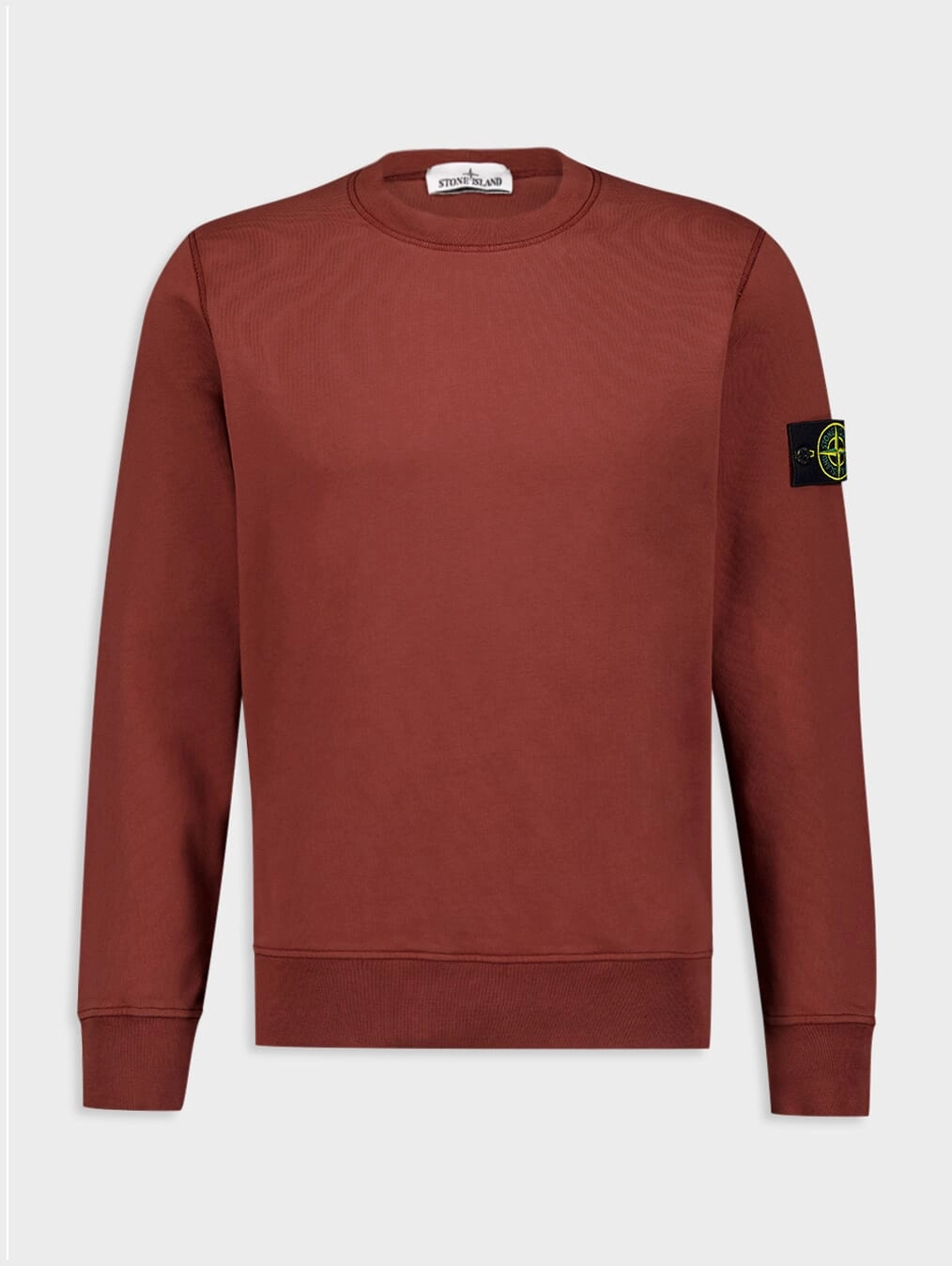 Compass-Motif Cotton Sweatshirt Tops Mens - thermal tops