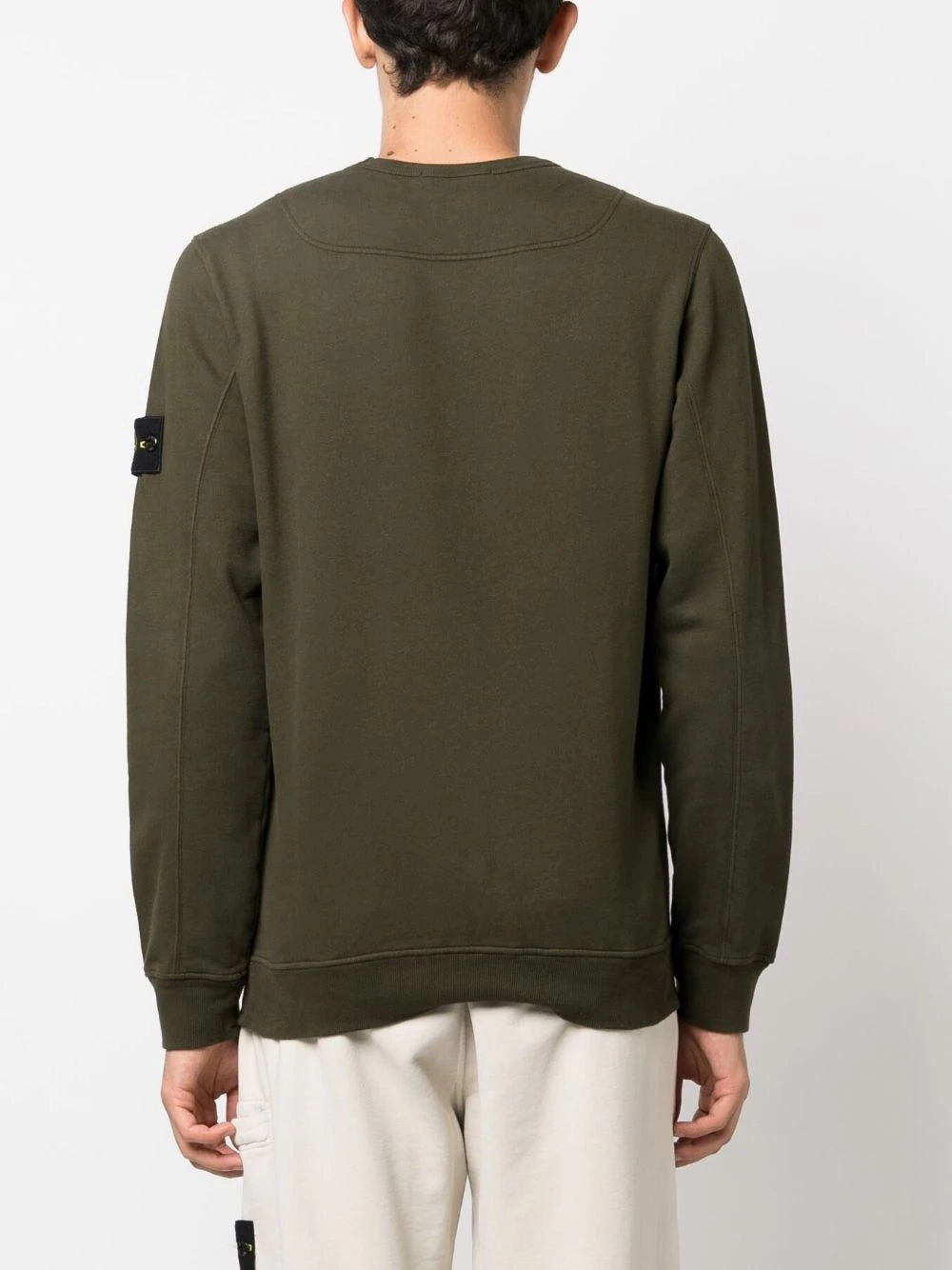Compass-Patch Cotton Sweatshirt