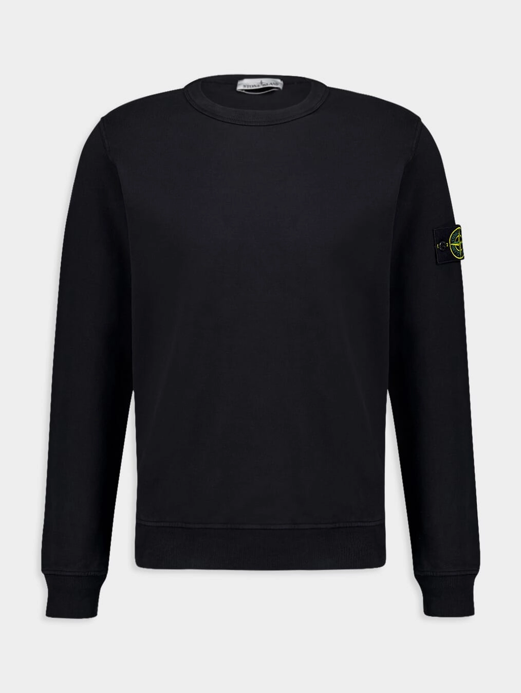Compass-Patch Cotton Sweatshirt Tops Mens - thermal tops