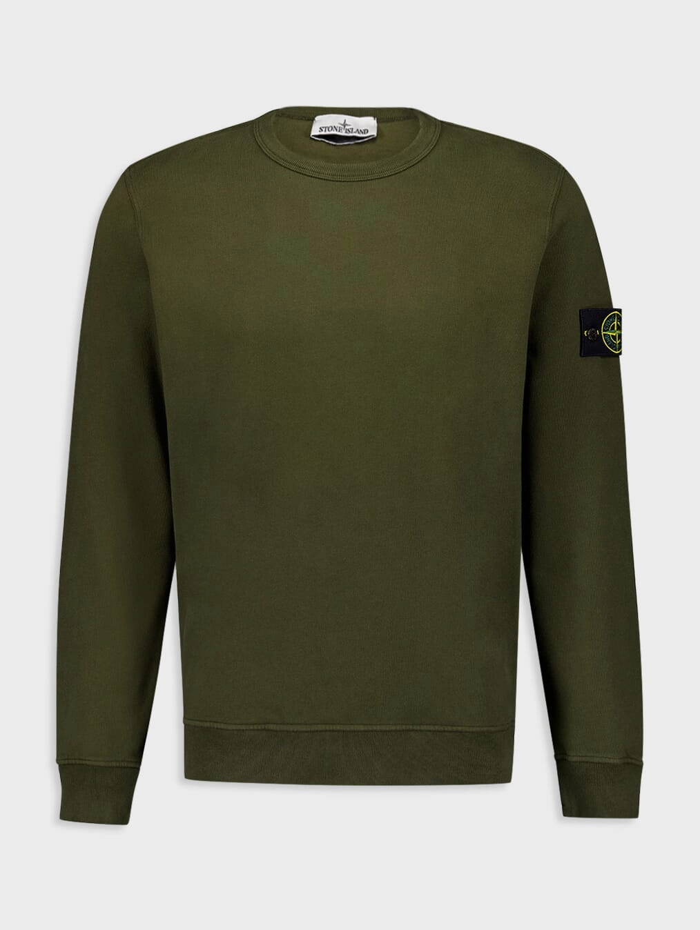 Compass-Patch Cotton Sweatshirt Tops Mens - thermal tops