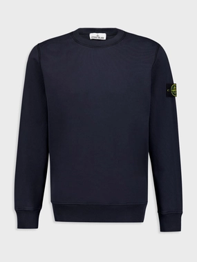 Compass-Patch Crew-Neck Sweatshirt Tops Mens - thermal tops