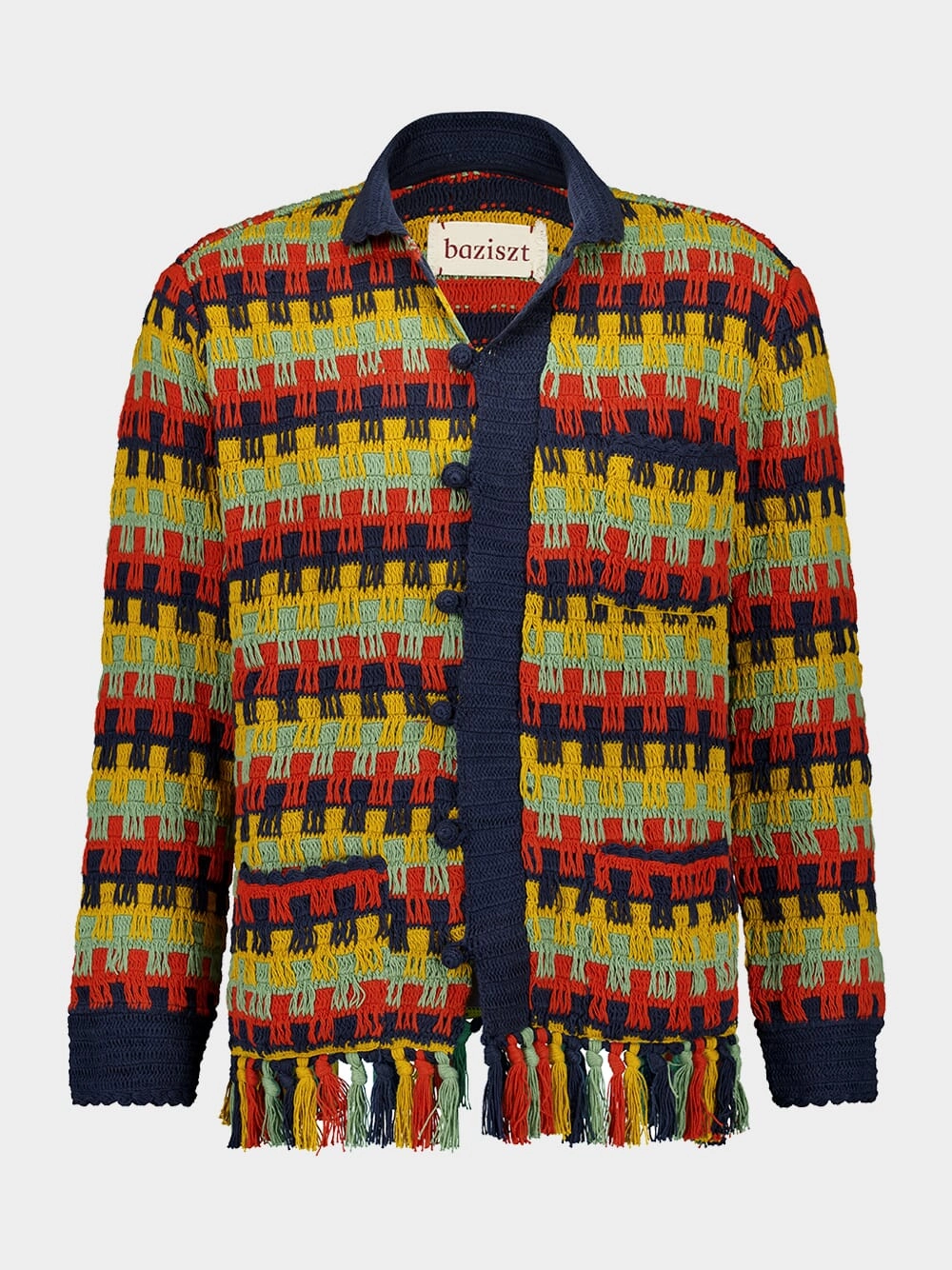 Conondrum Crochet Shirt Knitwear Mens - men's sweaters sale