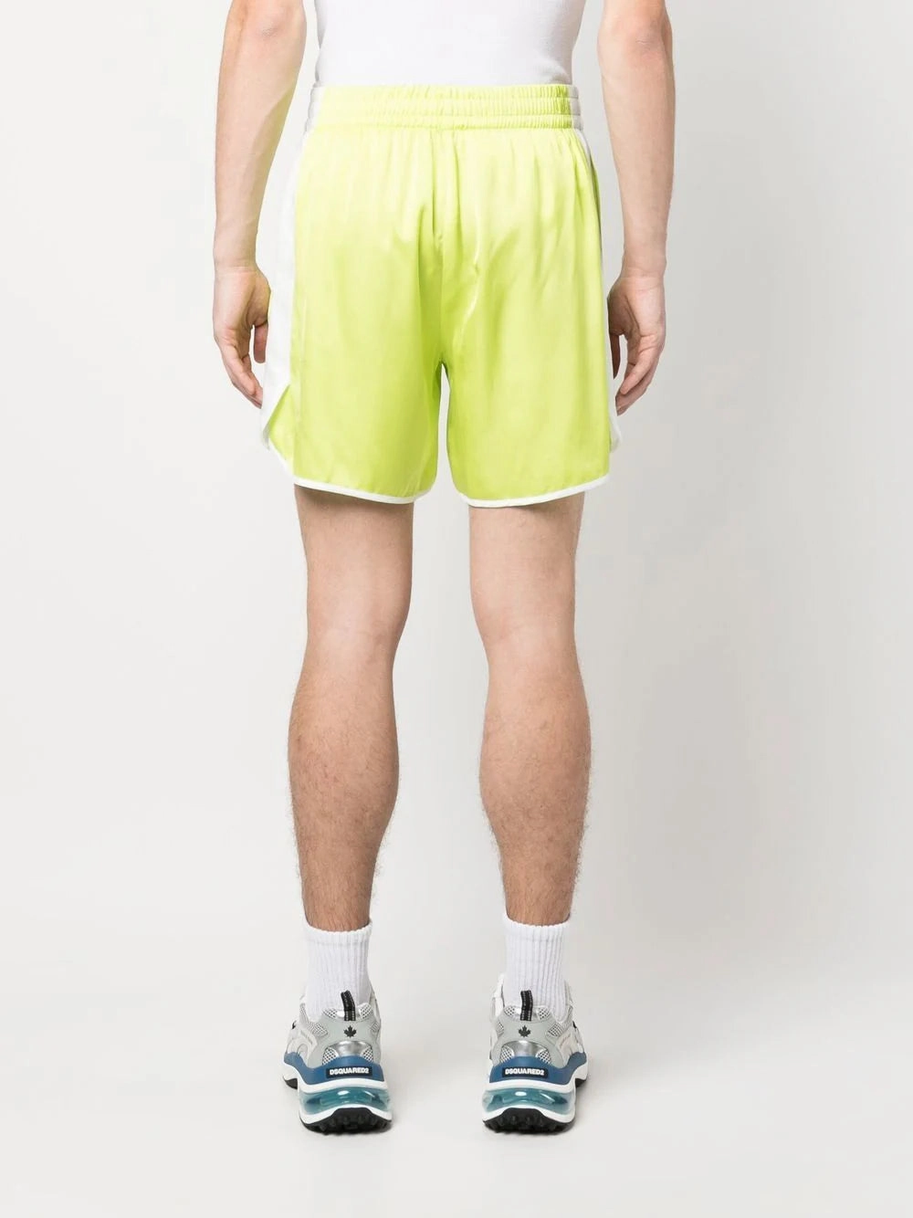 Contrasting-Sides Track Shorts