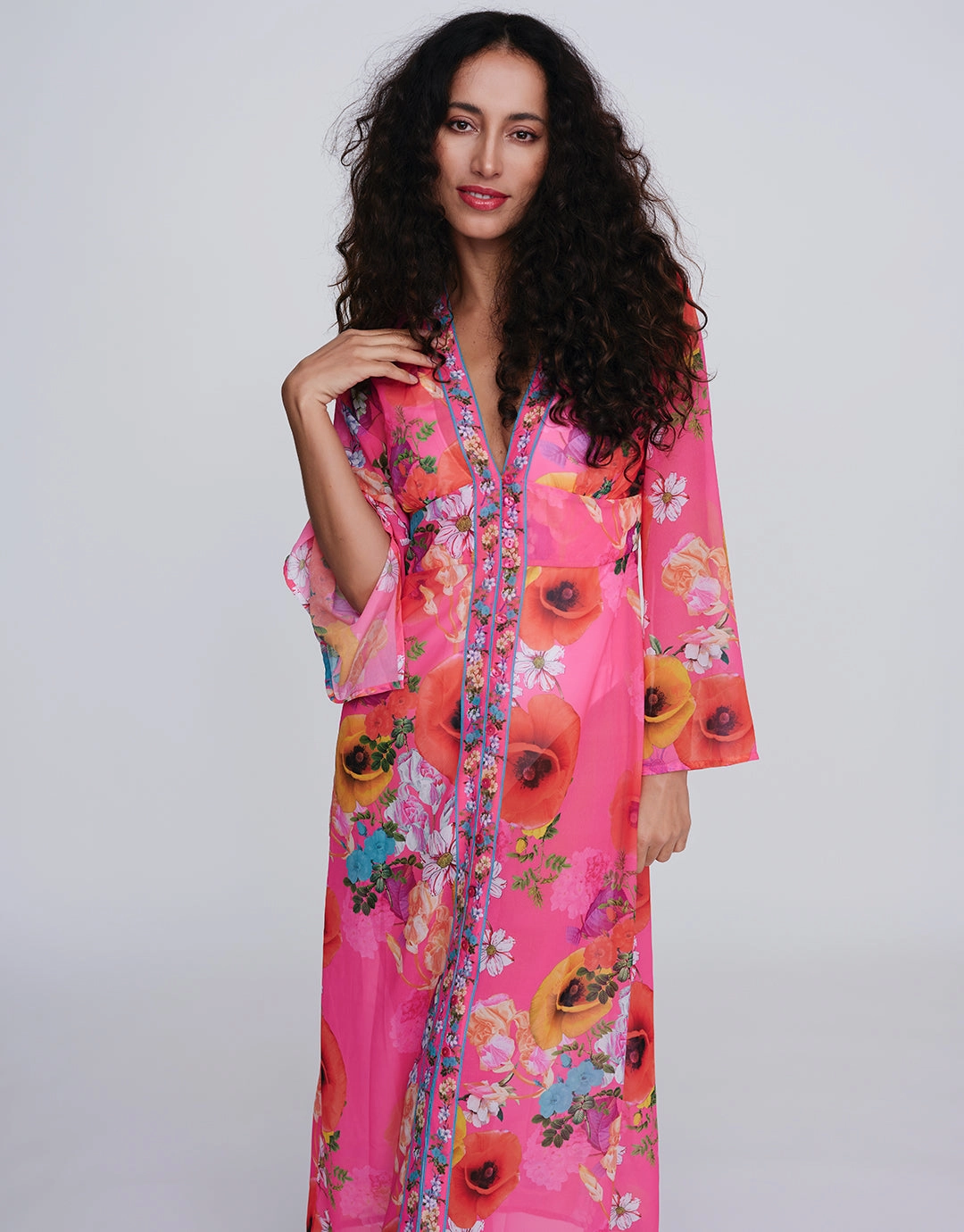 Copacabana Maxi Kaftan - Pink