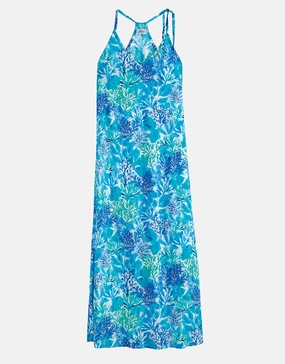 Coral Maxi Dress - Turquoise Swim Womens - bikinis clearance