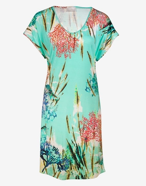 Coral Paradise Tunic - White Reef Swim Womens - bikinis clearance