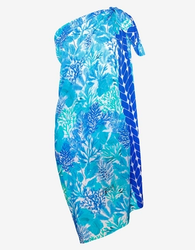 Coral Sarong - Turquoise Swim Womens - bikinis clearance