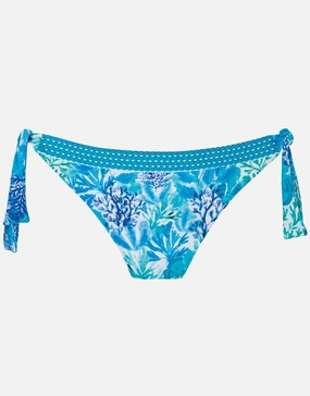 Coral Tie Side Bikini Pant - Turquoise Swim Womens - beachwear discount