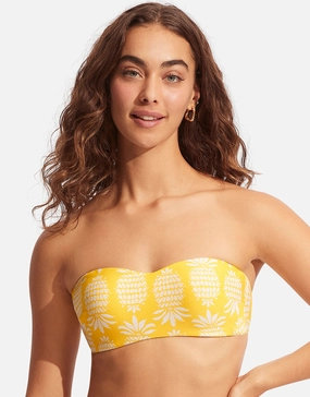 Corsica Bustier Bandeau Bikini Top - Citron Swim Womens - one-pieces cheap