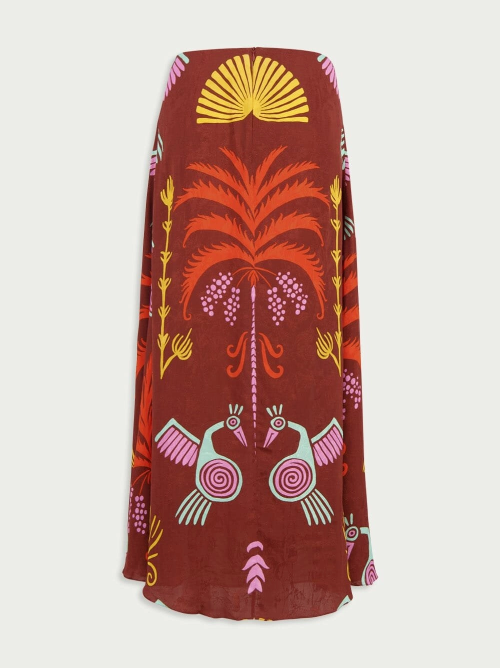 Cosmogony Tobacco Candente Midi Skirt