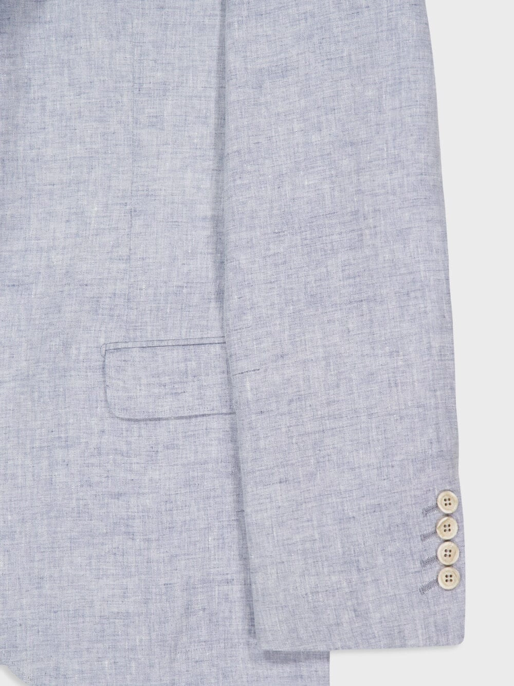 Cosmos Grey Dlav Linen Deconstructed Blazer