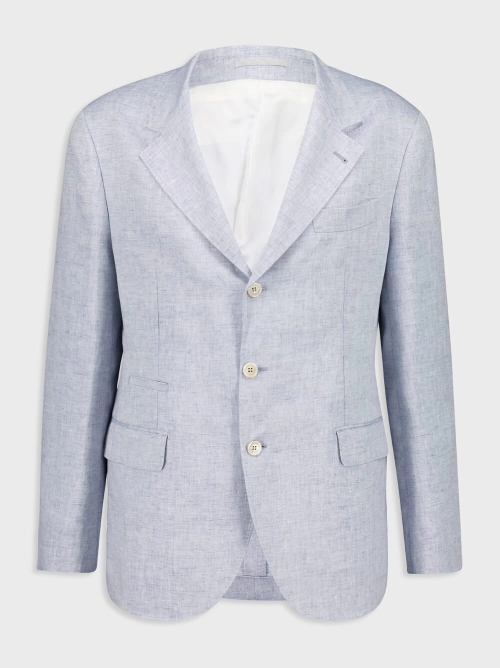 Cosmos Grey Dlav Linen Deconstructed Blazer