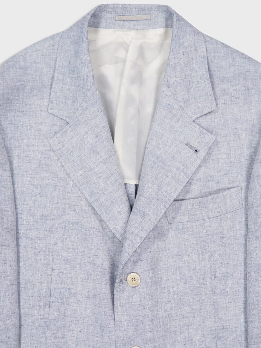 Cosmos Grey Dlav Linen Deconstructed Blazer