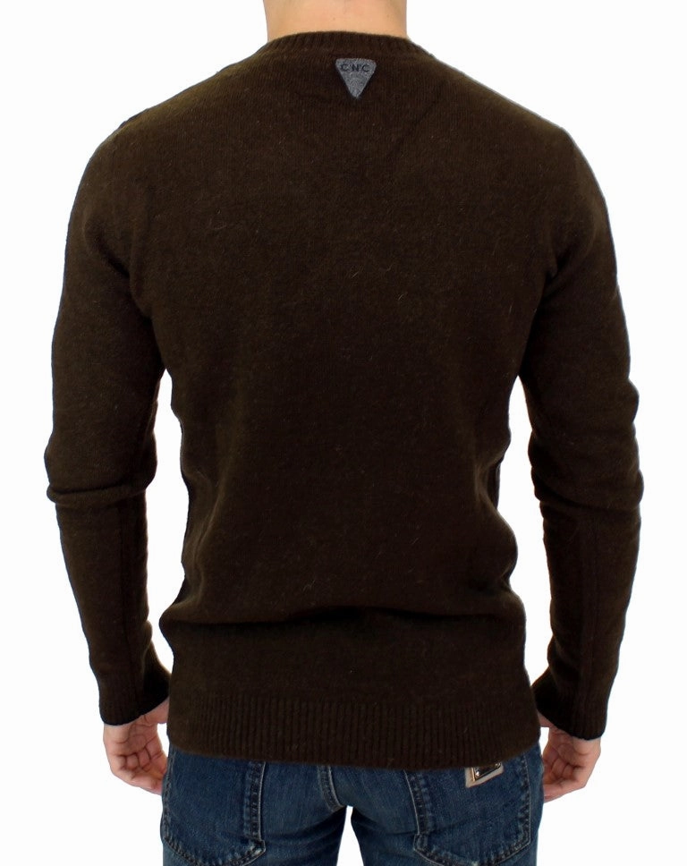 Costume National  striped crewneck Men's sweater