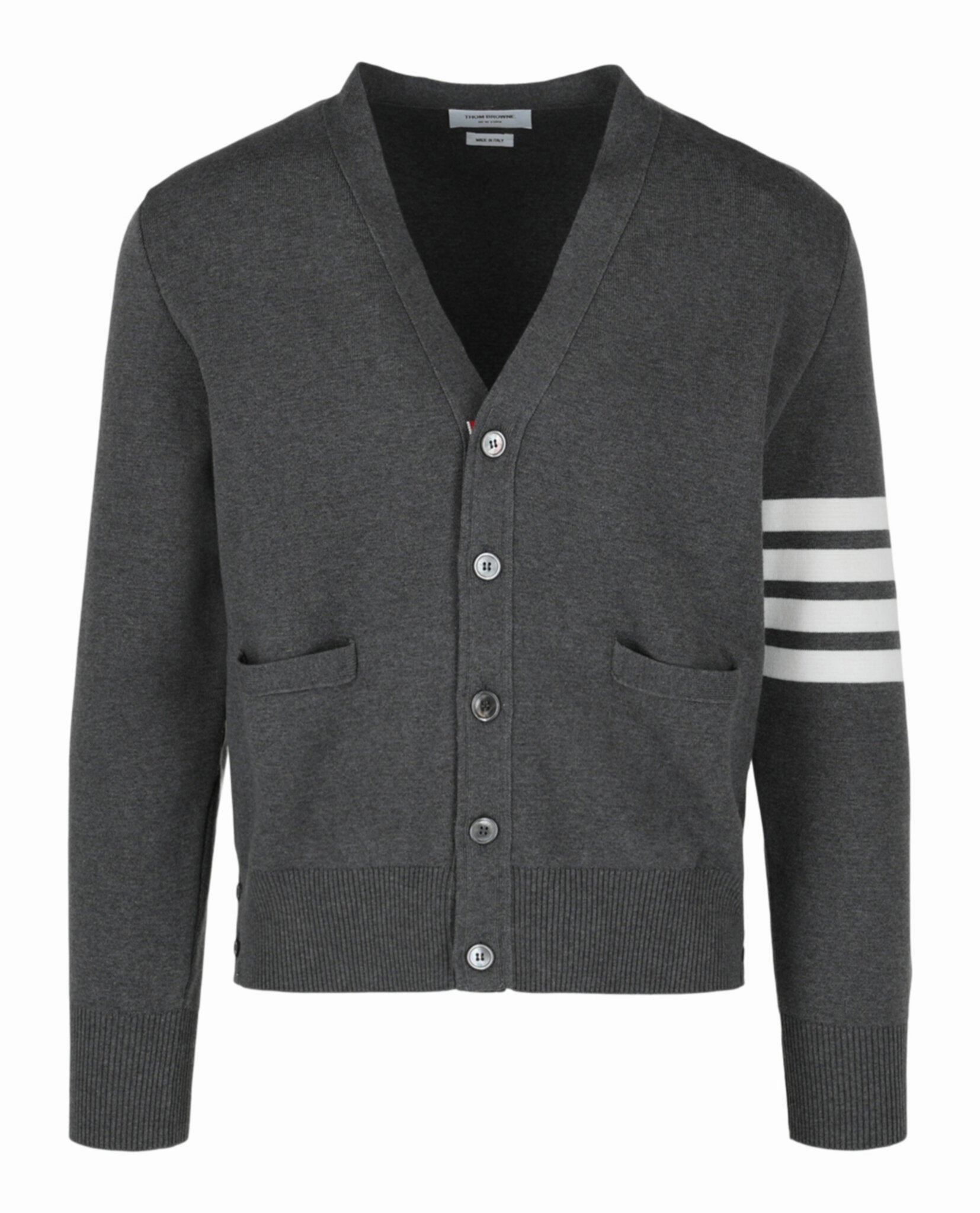 Cotton Crepe V-Neck Cardigan
