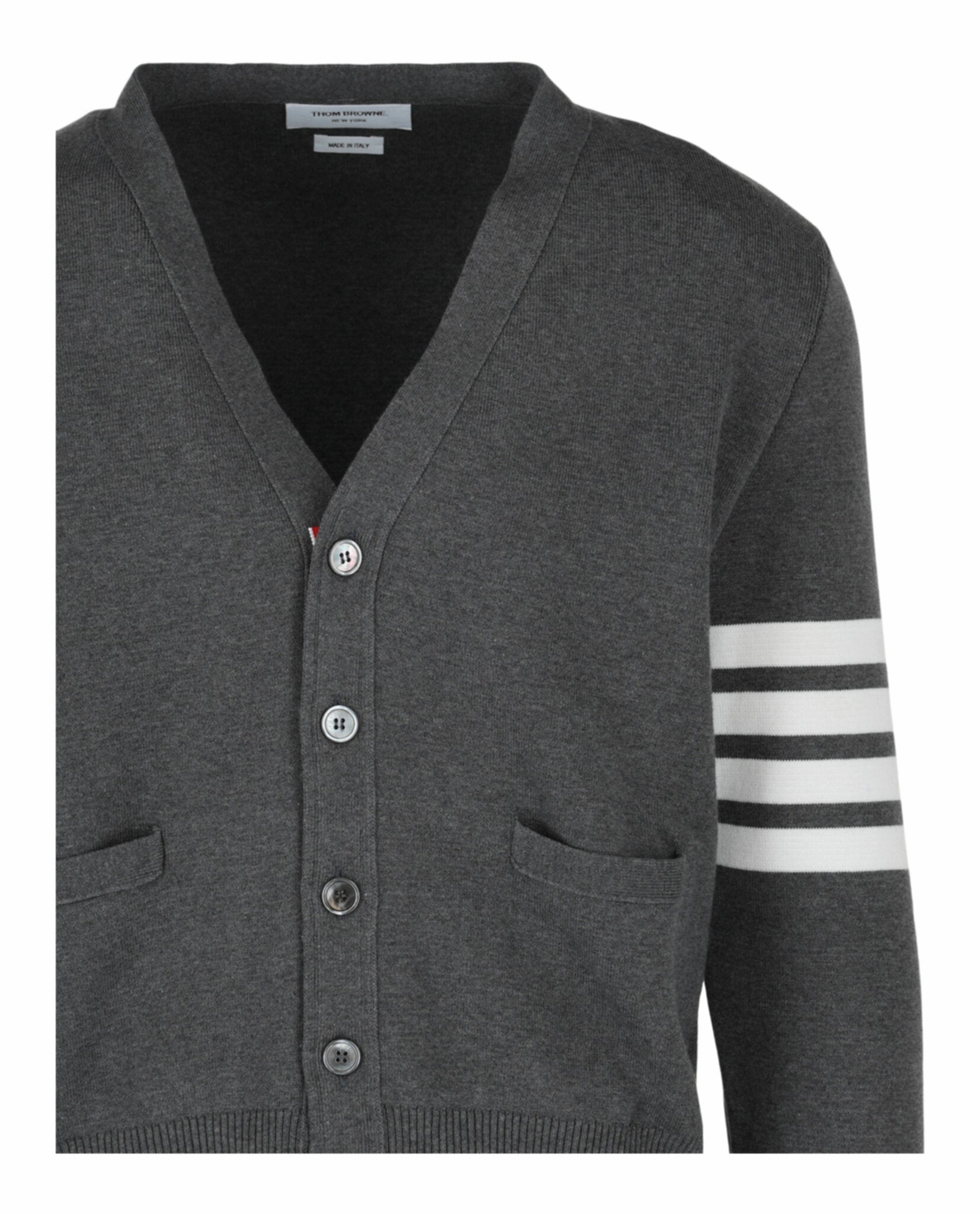 Cotton Crepe V-Neck Cardigan