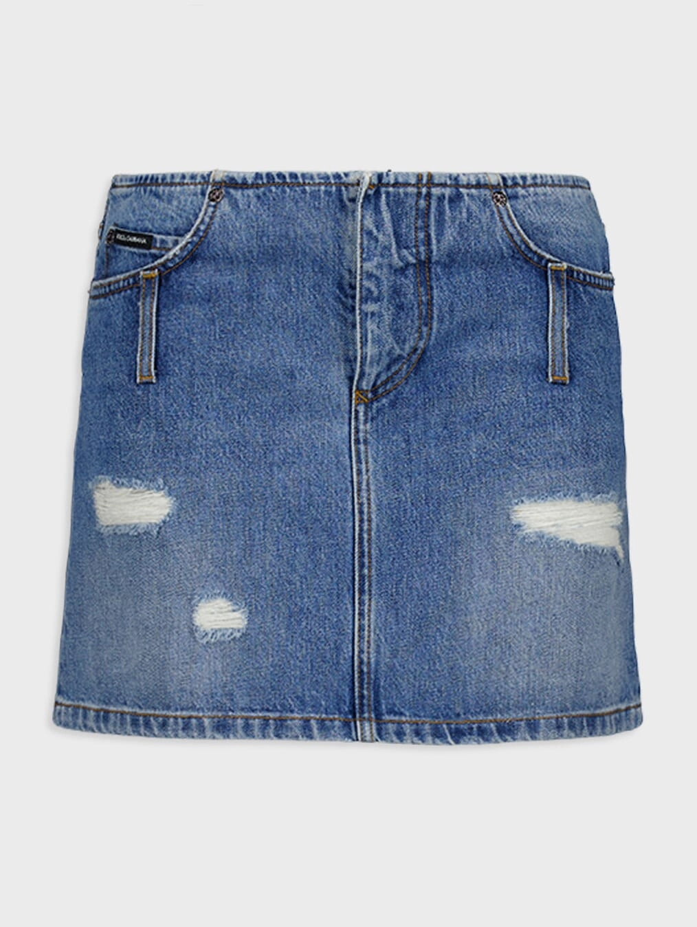 Cotton Denim Mini Skirt womens slacks clearance