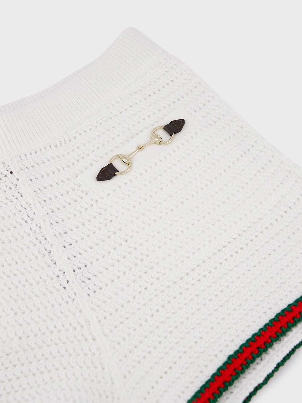 Cotton-Effect Shorts with Horsebit
