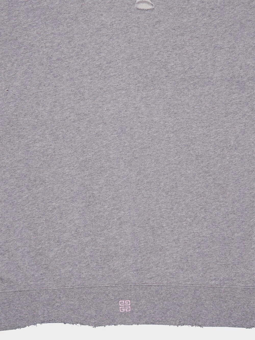 Cotton Hoodie In Fleece With Cut And Sewn Effect