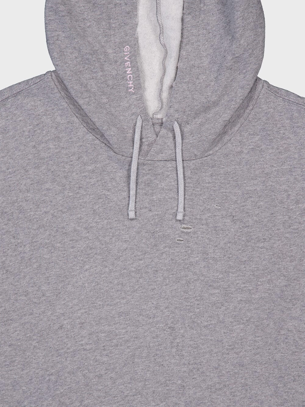 Cotton Hoodie In Fleece With Cut And Sewn Effect