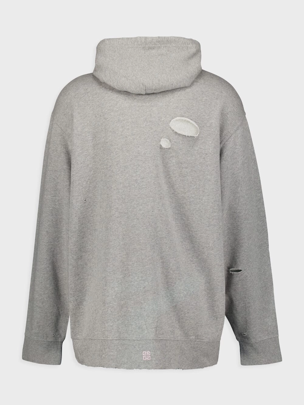 Cotton Hoodie In Fleece With Cut And Sewn Effect