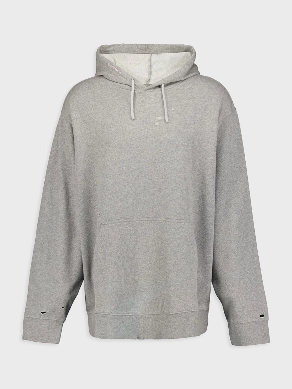 Cotton Hoodie In Fleece With Cut And Sewn Effect Tops Mens - thermal tops
