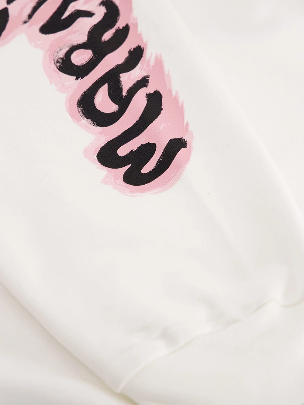Cotton Hoodie With Graffiti Prints