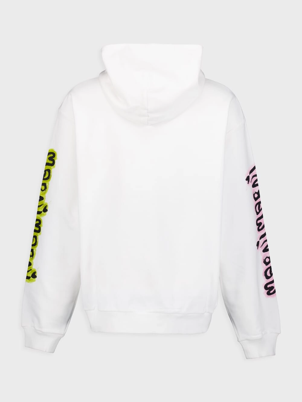 Cotton Hoodie With Graffiti Prints