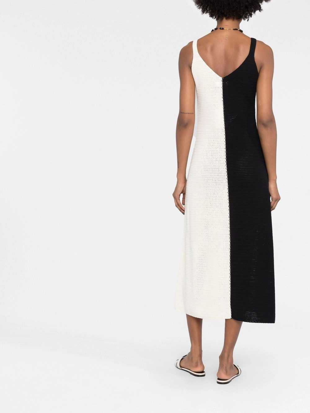 Cotton Knitted Midi Dress