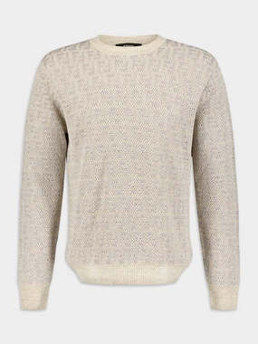 Cotton-Linen Blend Sweater Knitwear Mens - men's sweaters sale
