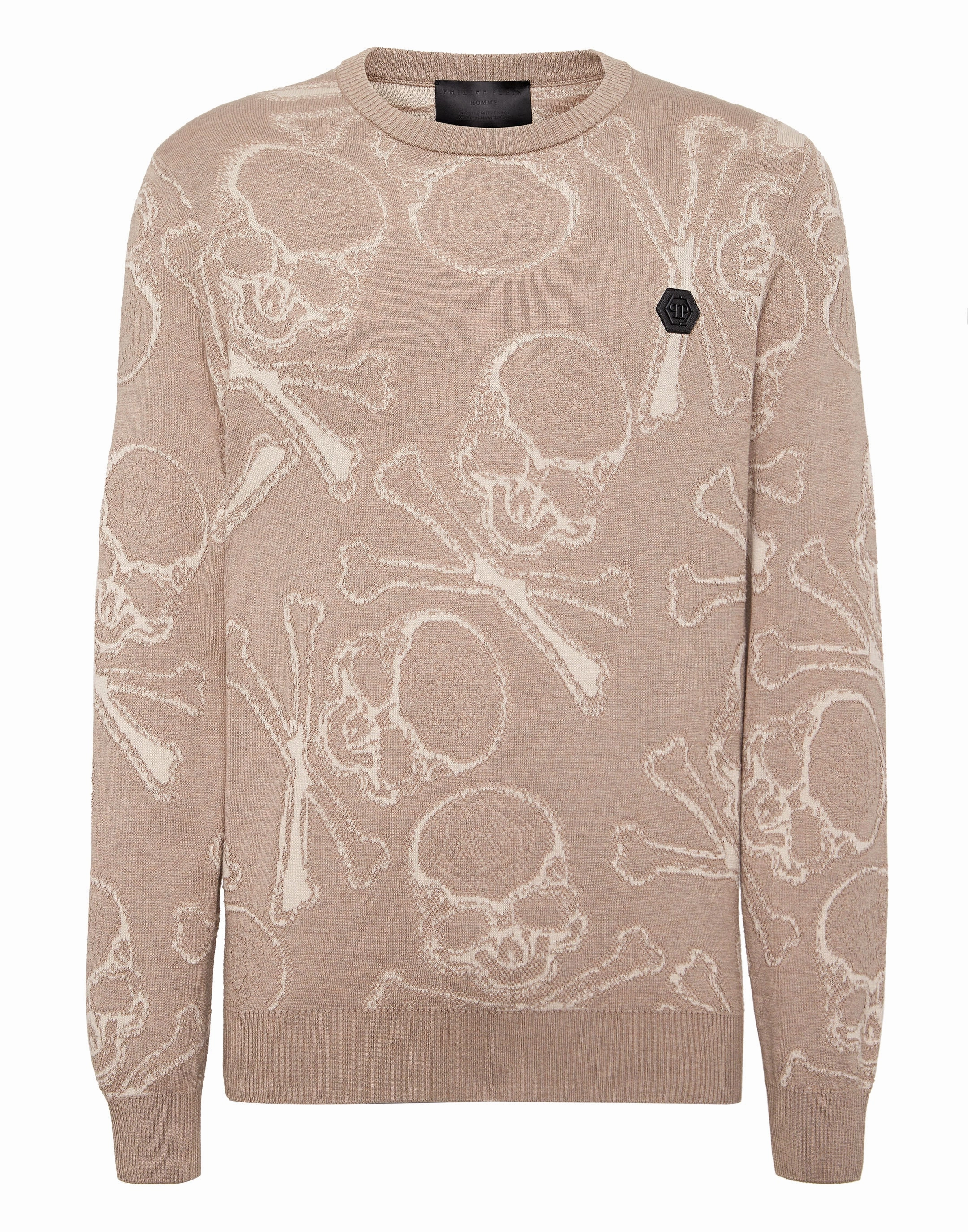 Cotton Pullover Round Neck Skull & Bones