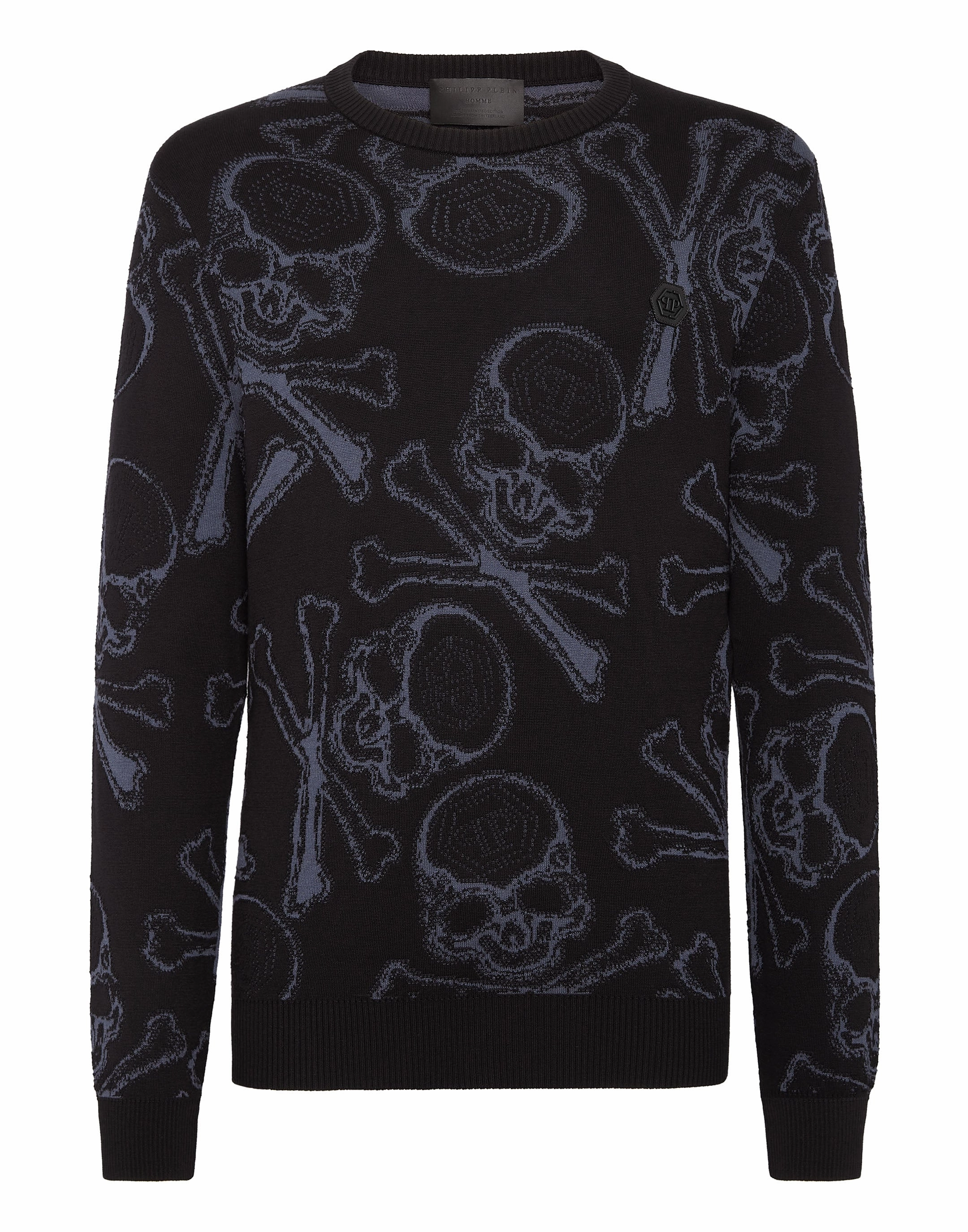 Cotton Pullover Round Neck Skull & Bones