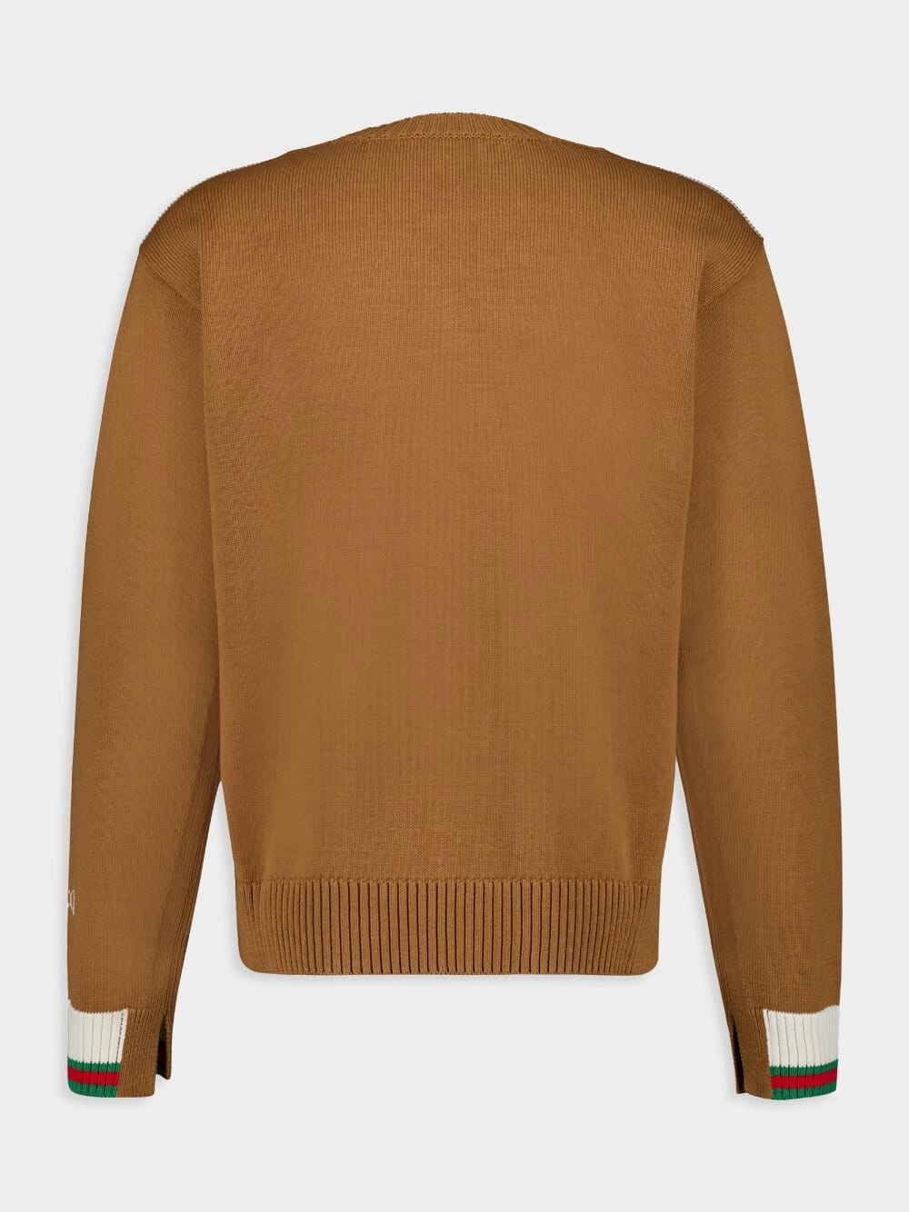 Cotton Sweater with Gucci Intarsia