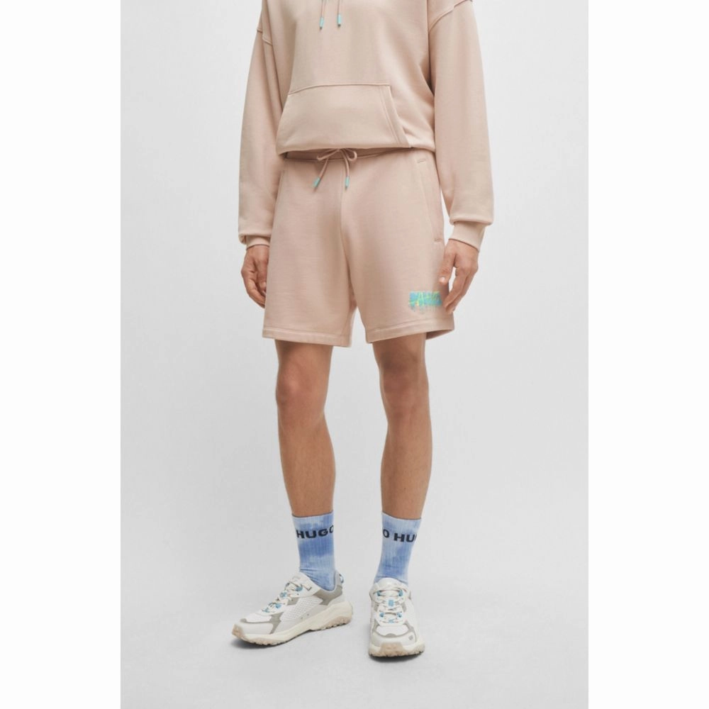 Cotton-terry shorts with new-season logo