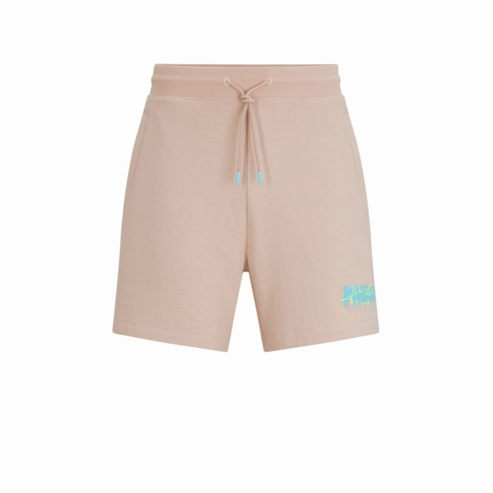 Cotton-terry shorts with new-season logo