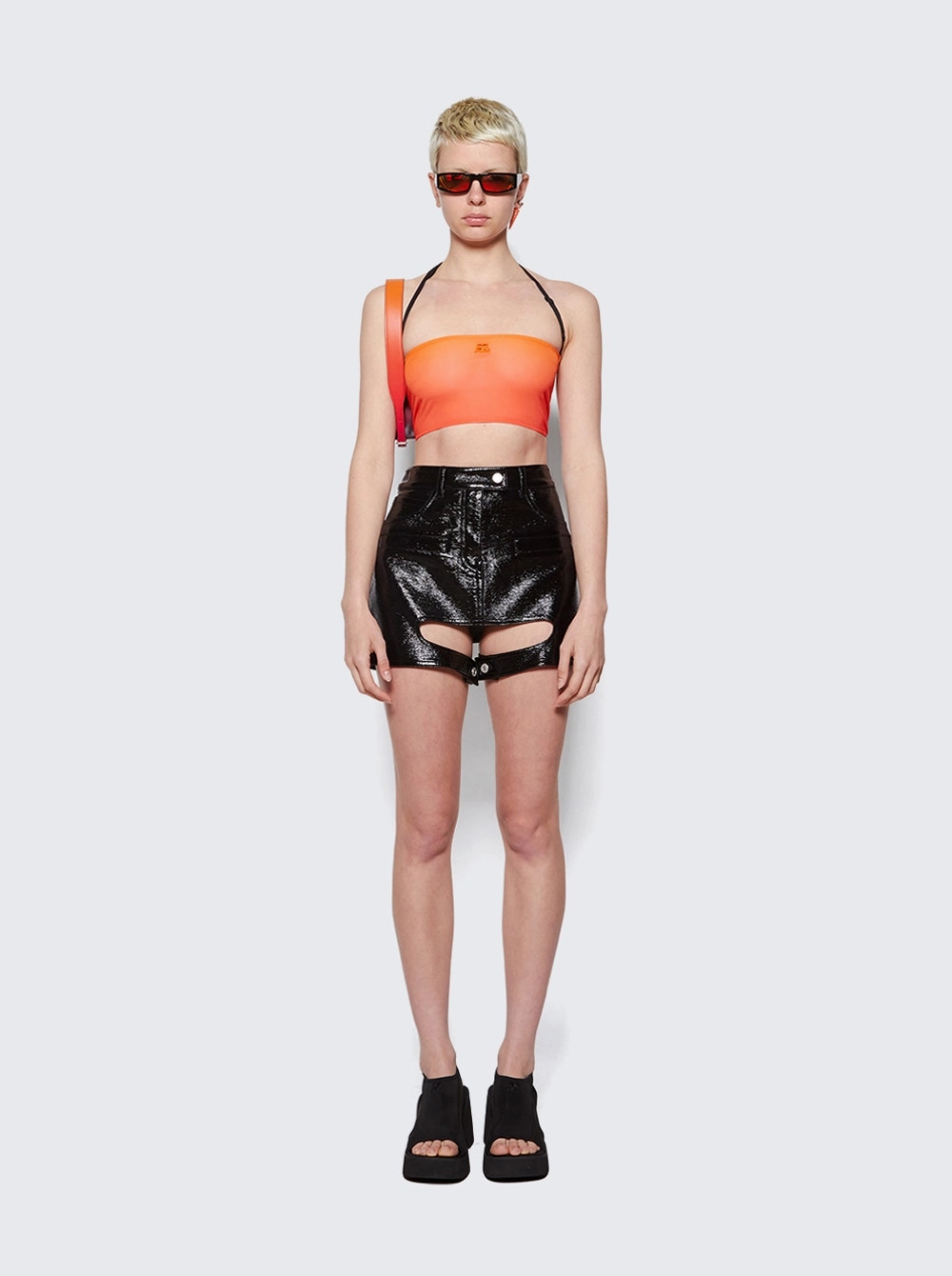 Courregges Lingerie Gradient Sunset Bra Orange