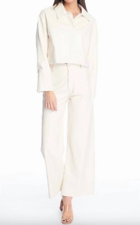 Crade Trousers In Pearl womens parachute pants cheap