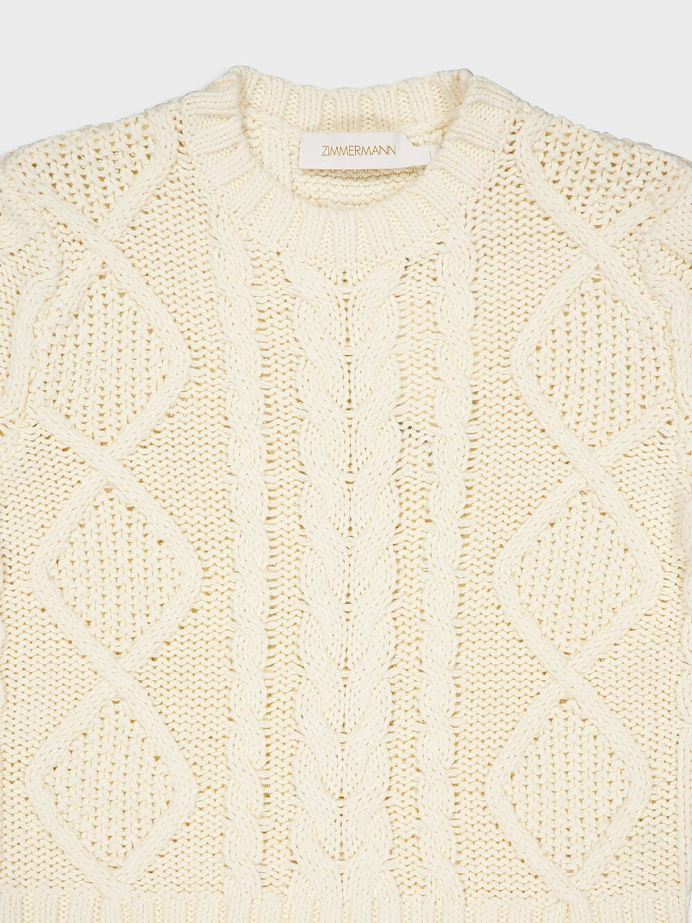 Cream Cable Knit Sweater