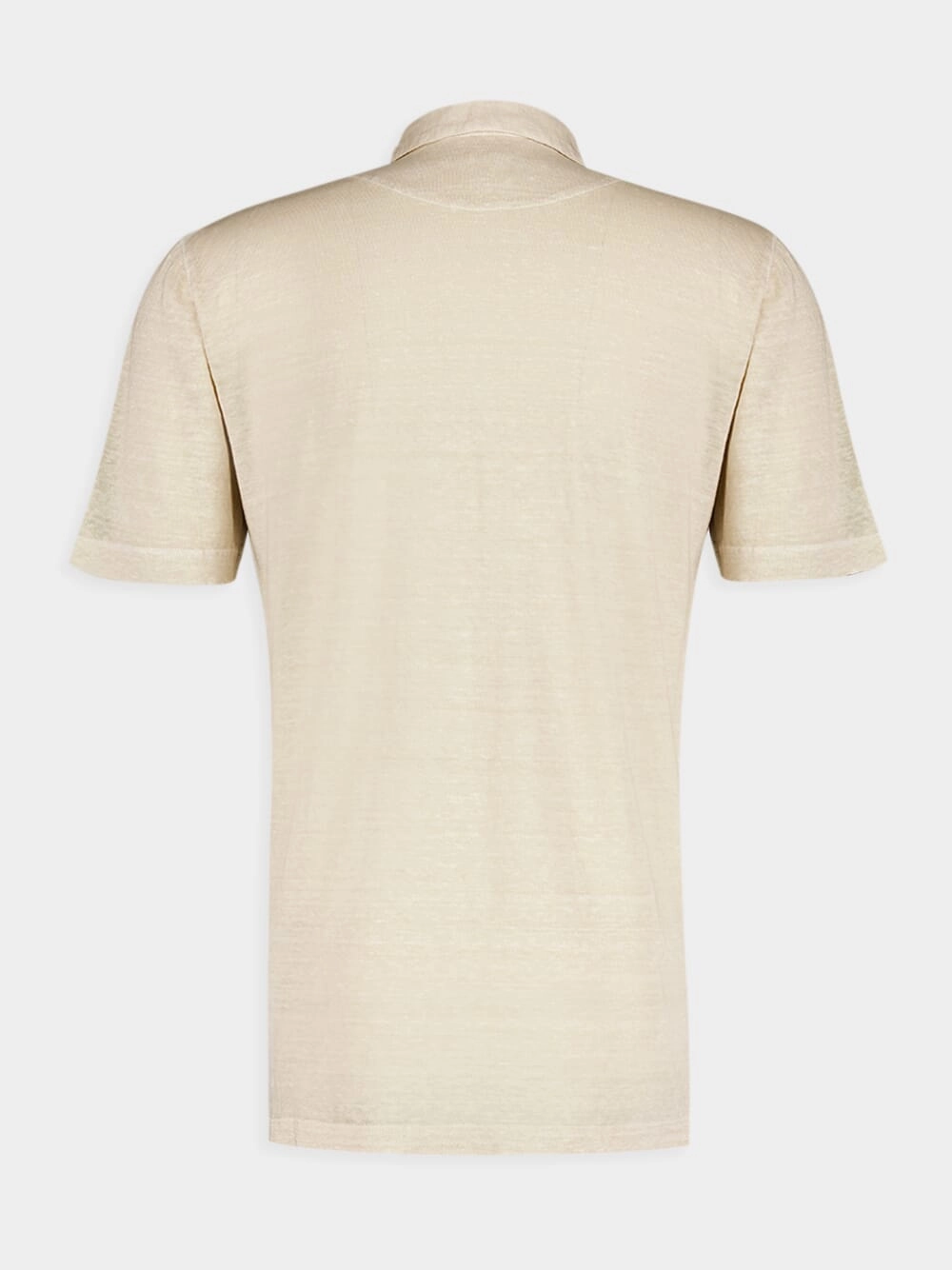 Cream Linen Polo Elegance