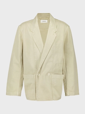 Cream Workwear Denim Blazer Suits Mens - men's suits outlet