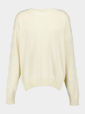 Crew-Neck Diagonal-Stripe Jumper Knitwear Mens - men's sweaters sale
