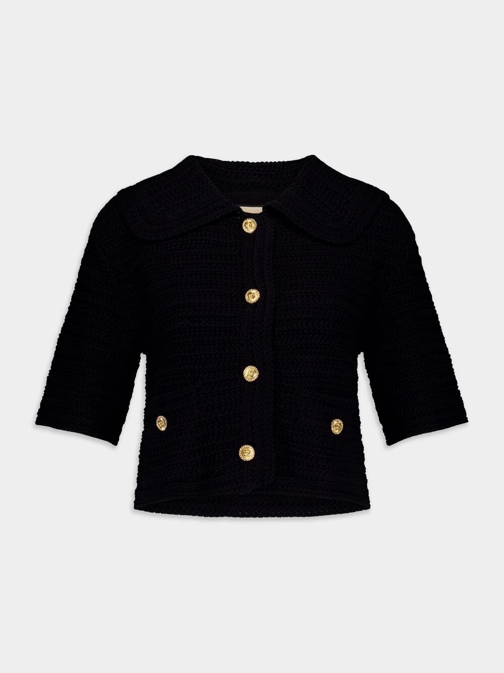 Crochet Cotton Cardigan Knitwear Womens - women's knitwear cheap
