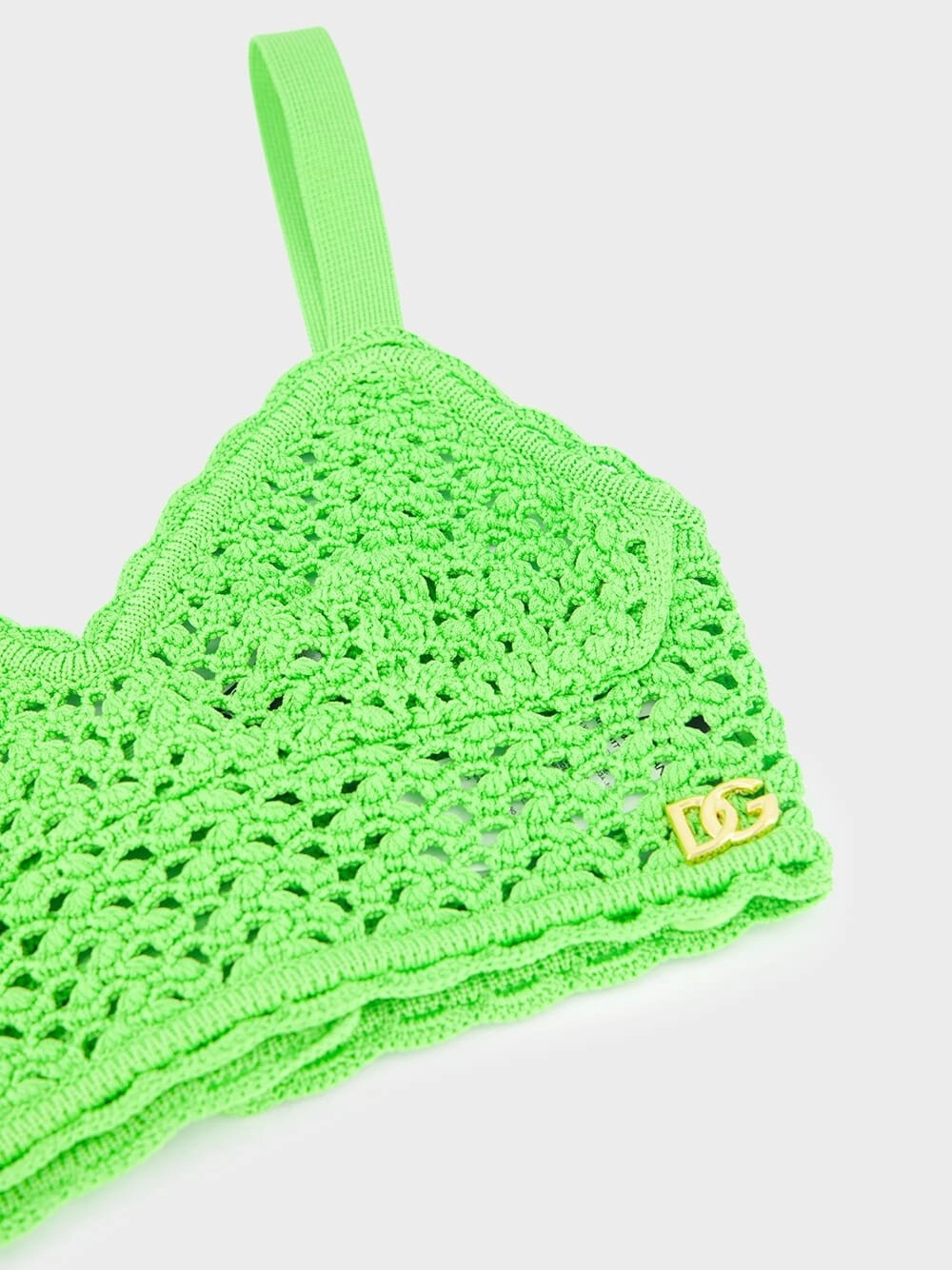 Crochet-Knit Bralette Top